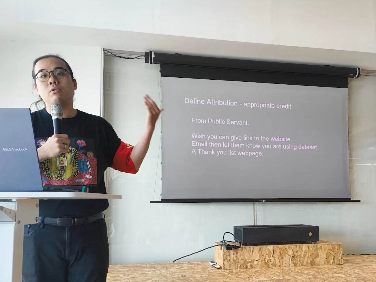 報告の時間には、APIが使われたことがわかるようなAttributionについての議論がされたことが説明されました